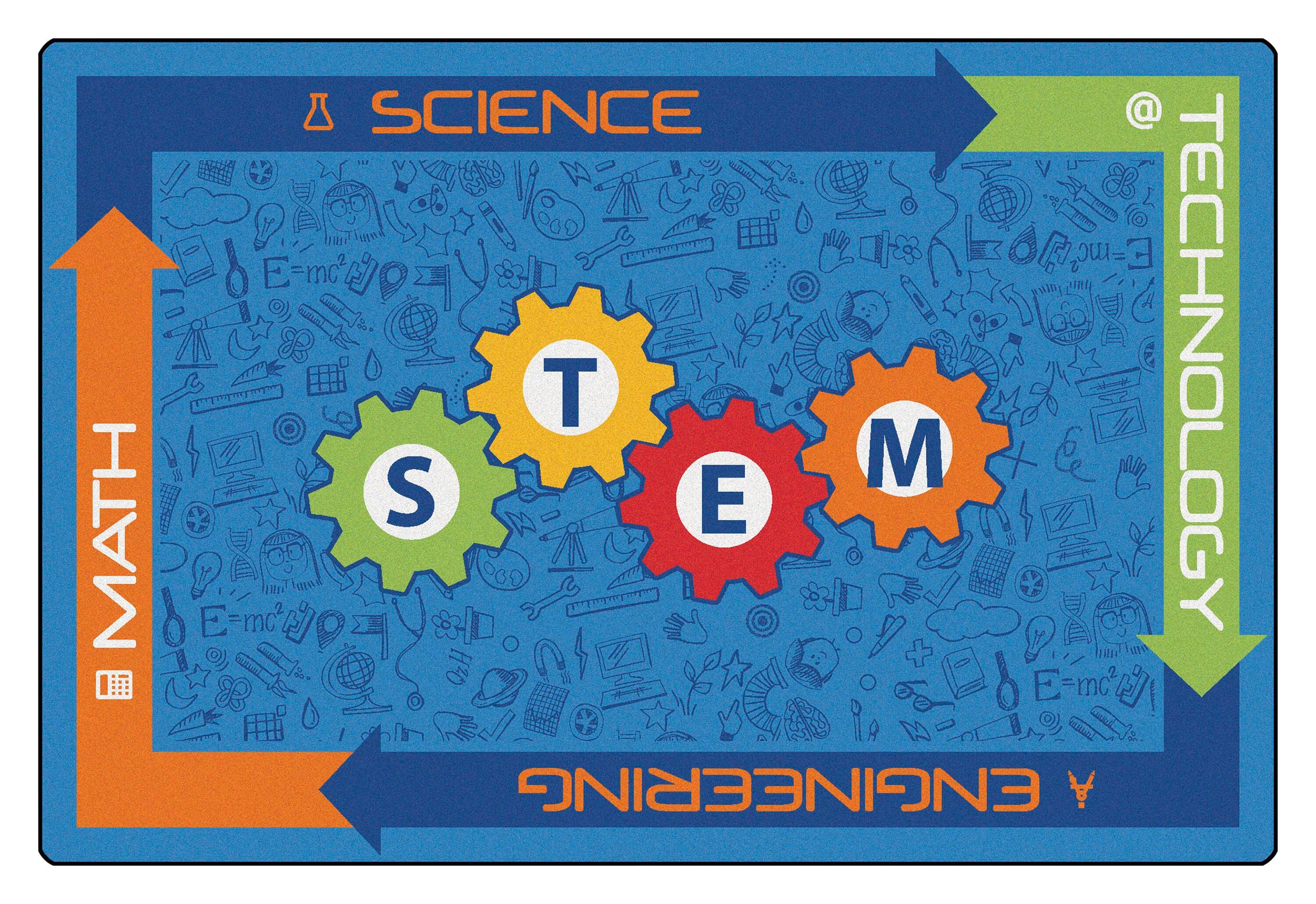 Carpets for Kids KID$Value PLUS STEM Carpet, Rectangle 4002260