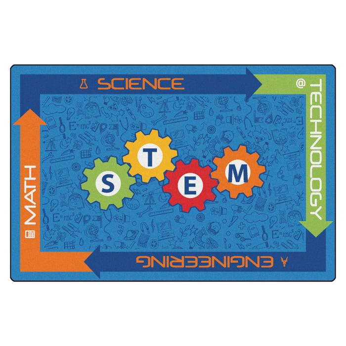 Carpets for Kids KID$Value PLUS STEM Carpet, Rectangle