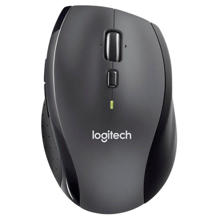 Logitech M705 Marathon Wireless Mouse, Ergonomic, Charcoal
