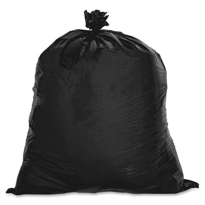 Genuine Joe Low Density Can Liners, 10 Gallon, 0.60 mil, Black, Pack of 500