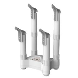 LifeSmart 4 Post Fast Airflow Boot Dryer with Deoderizer, White/Gray 2124991
