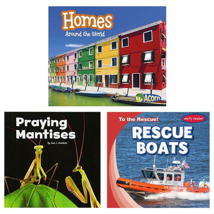 Achieve It! Genre Collection Books High-Interest Nonfiction Variety Pack, Grade 1, Set of 20