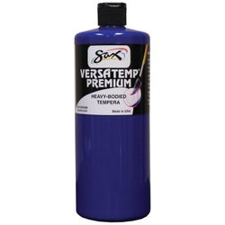 Sax Versatemp Premium Heavy-Bodied Tempera Paint, 1 Quart, Primary Blue 1592718