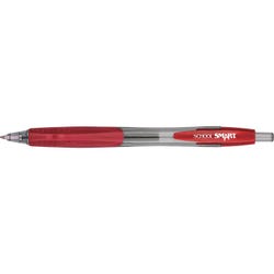 School Smart Retractable Gel Pens with Grip, Red Ink, Pack of 12 Item Number 1570508