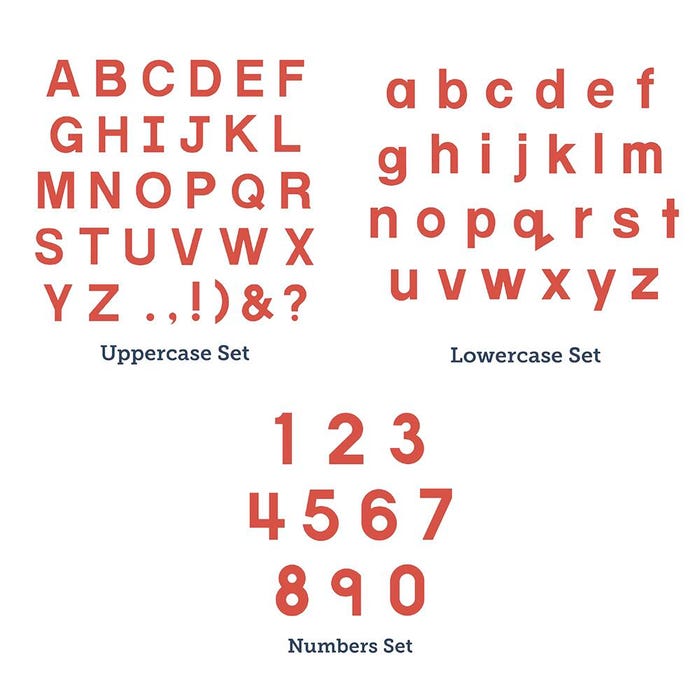 AccuCut Block Alphabet Deluxe Die Set, 4 Inches, Set of 62
