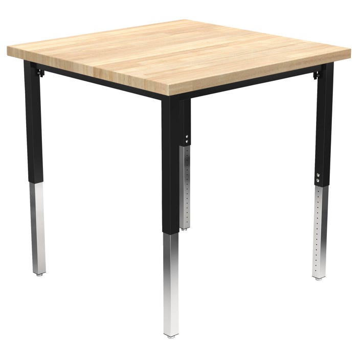 Classroom Select Vigor Utility Table, Butcher Block Top