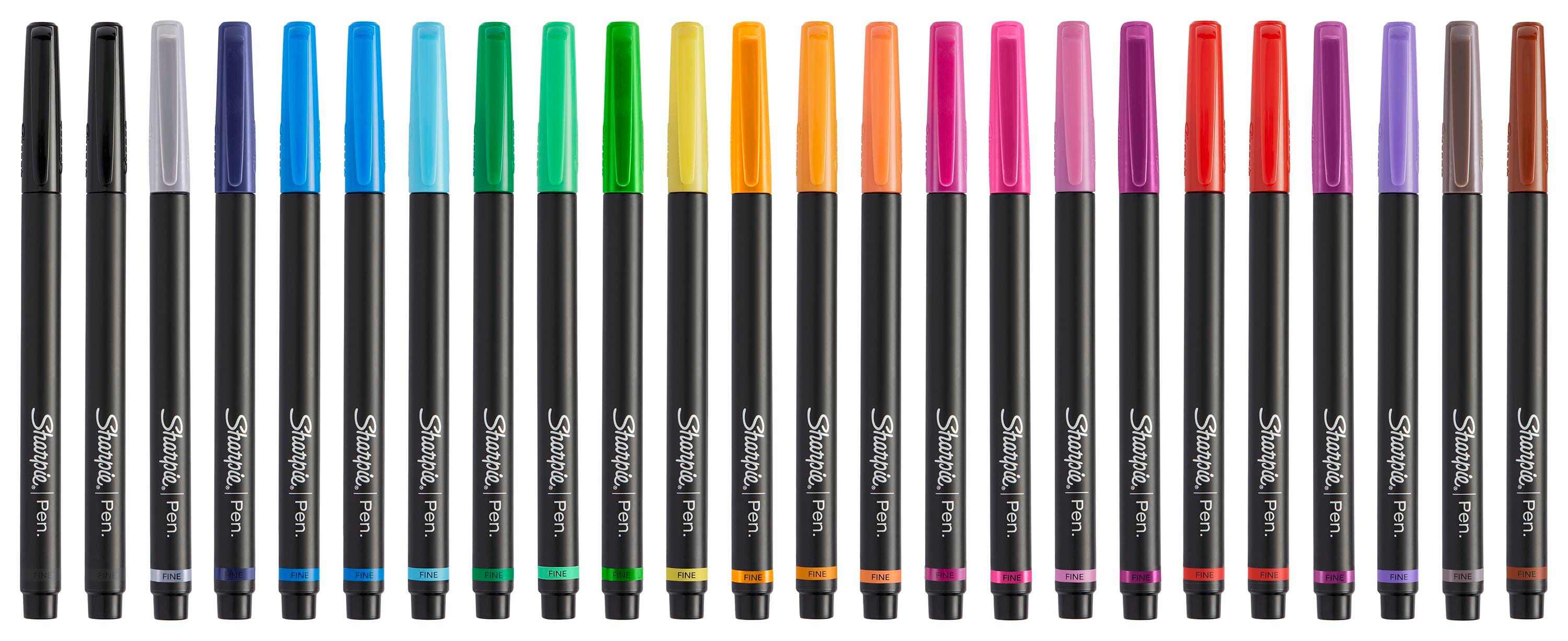Sharpie Art Pen, Fine Tip, Assorted Colors, Pack of 24 1597340