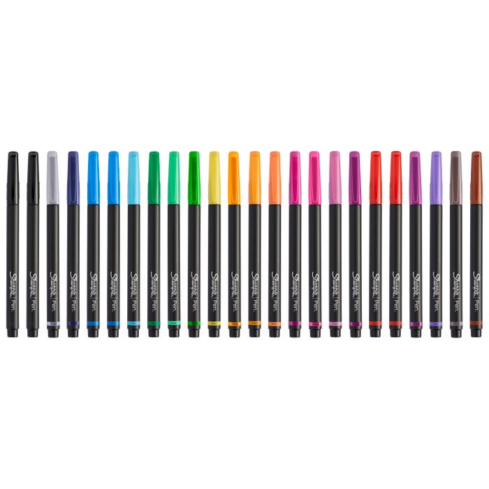 Sharpie Art Pen, Fine Tip, Assorted Colors, Set of 24