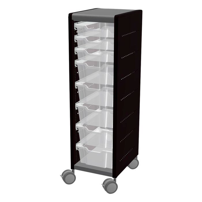 Classroom Select Geode Tall Single Wide Cabinet, 8 Trays