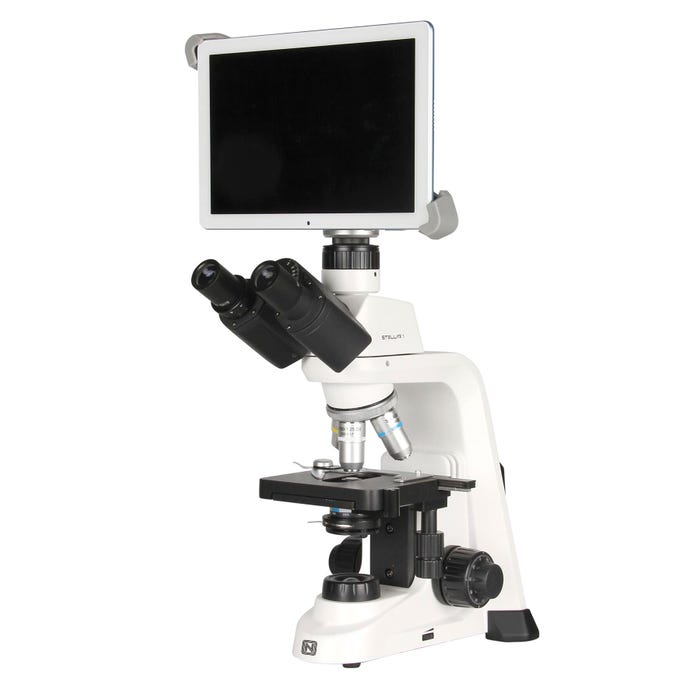 National Optical Stellar 1 Pro Digital Trinocular Microscope with 8 Inch Tablet