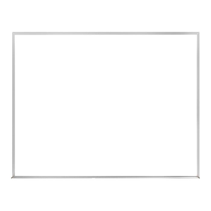 Ghent Non-Magnetic Whiteboard with Aluminum Frame, 5 x 4 Feet