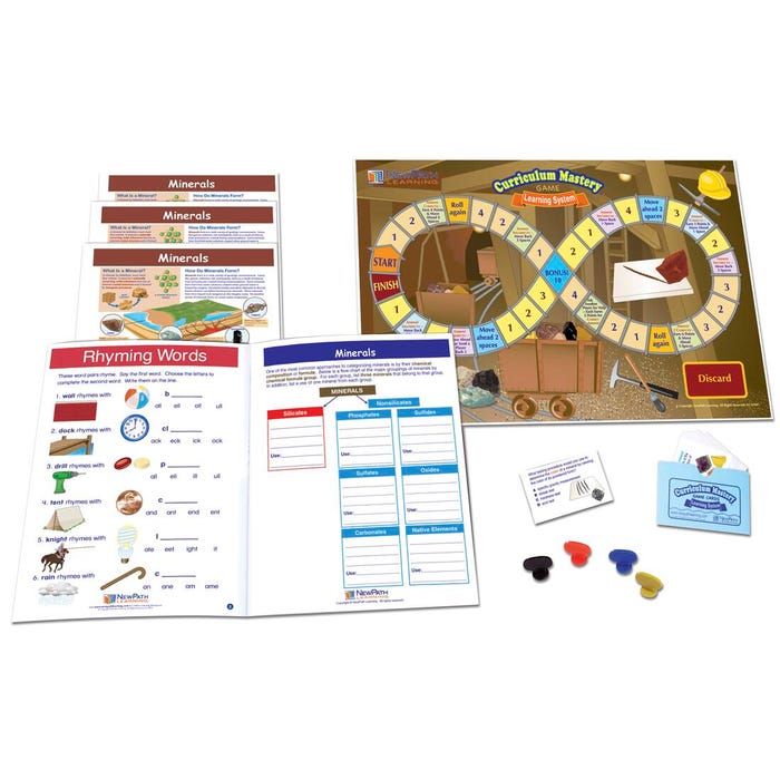NewPath Learning Minerals Learning Center Game, Grades 6 to 10