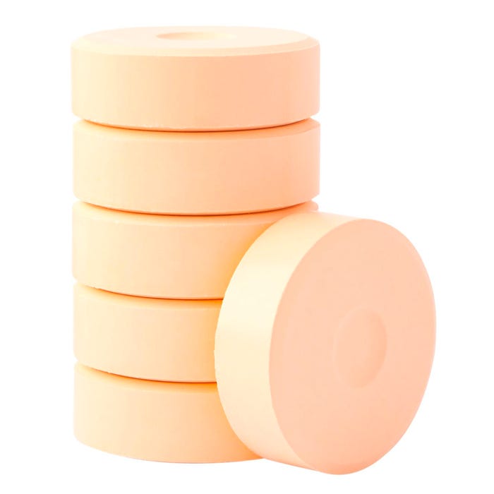 Jack Richeson Large Tempera Cakes, Peach, Pack of 6