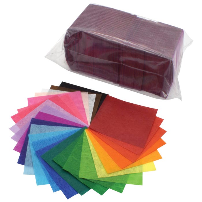 Spectra Deluxe Bleeding Art Tissue Squares, 1-1/2 x 1-1/2 Inches, Pack of 2500