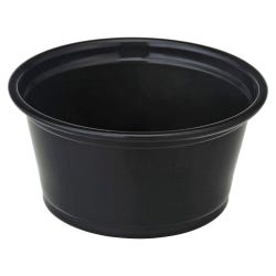 Genuine Joe 2 oz. Portion Cups -- Portion Cups, 2oz., 2500/CT, Black, Item Number 2007209