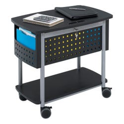 Safco Scoot Mobile File with Locking Top and Bottom Shelf, 29-3/4 W x 18-3/4 D x 27 H in, Item Number 677043