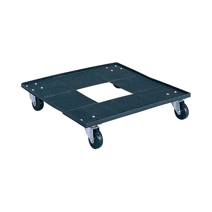 Safco Stack Chair Cart, 23-1/8 x 23-1/8 x 4-1/2 Inches, Black, 300 Pound Capacity