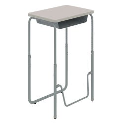 AlphaBetter Stand Up Desk, Pebble Gray Top, 27 x 20 x 22 to 30 inches, Item Number 2104727
