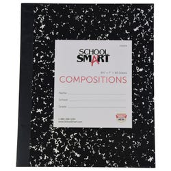 School Smart Flexible Cover Ruled Composition Book, 40 Sheets, 8-1/2 x 7 Inches 245404