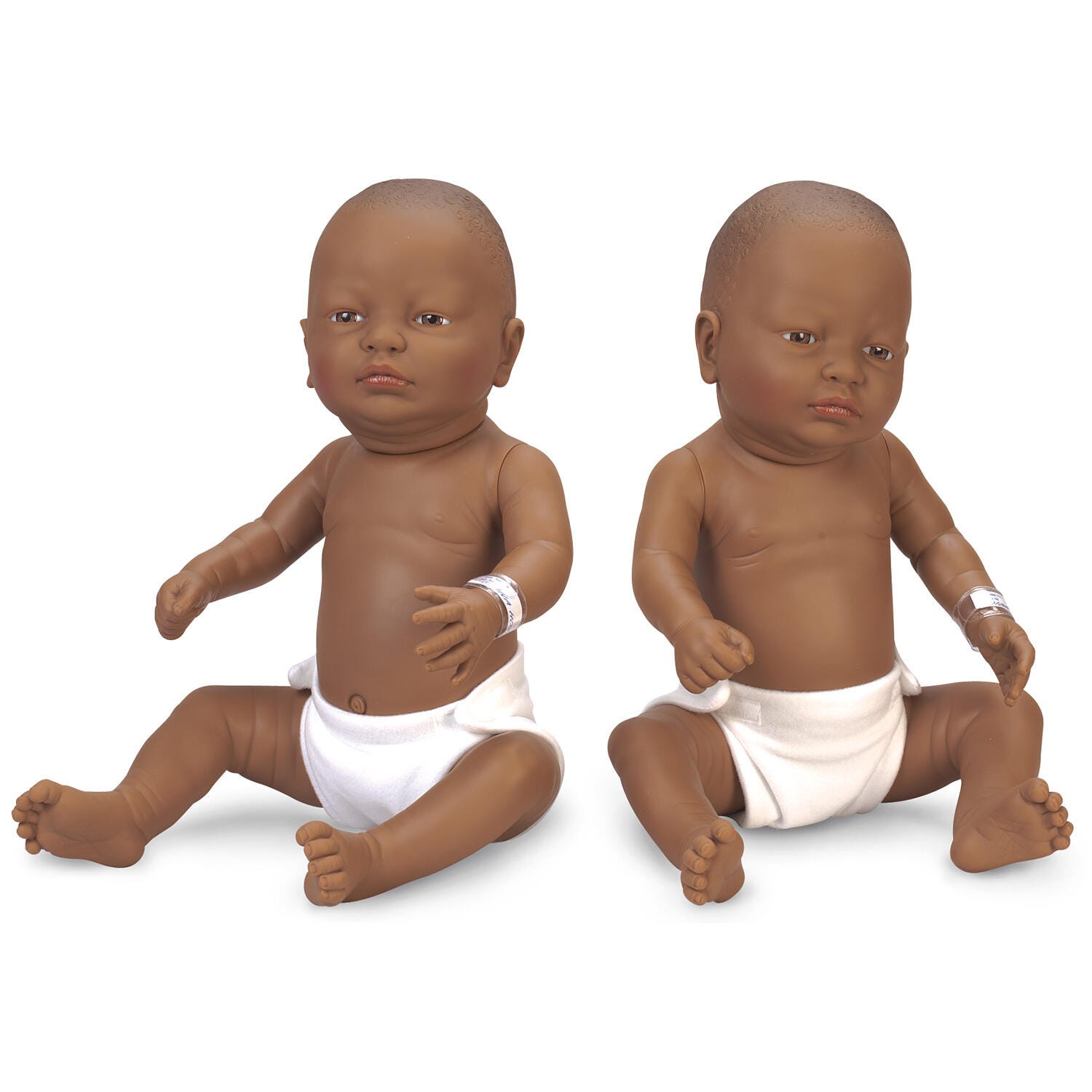 Image for Newborn Baby Dolls - Black Baby Boy and Girl from School Specialty