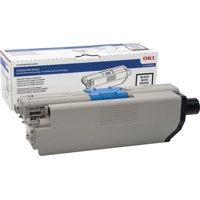 Okidata Ink Toner Cartridge, 46508704, Black