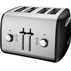 KitchenAid 4-Slice Toaster with Manual High-Lift Lever, Onyx Black
