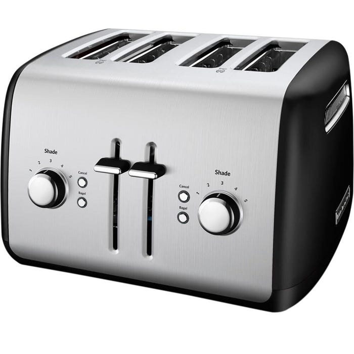 KitchenAid 4-Slice Toaster with Manual High-Lift Lever, Onyx Black