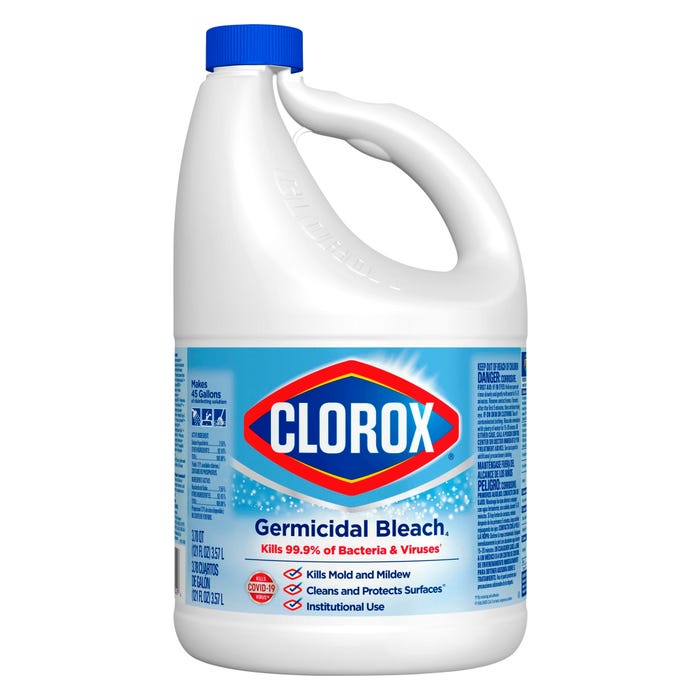 Clorox Germicidal Bleach, 121 Ounces