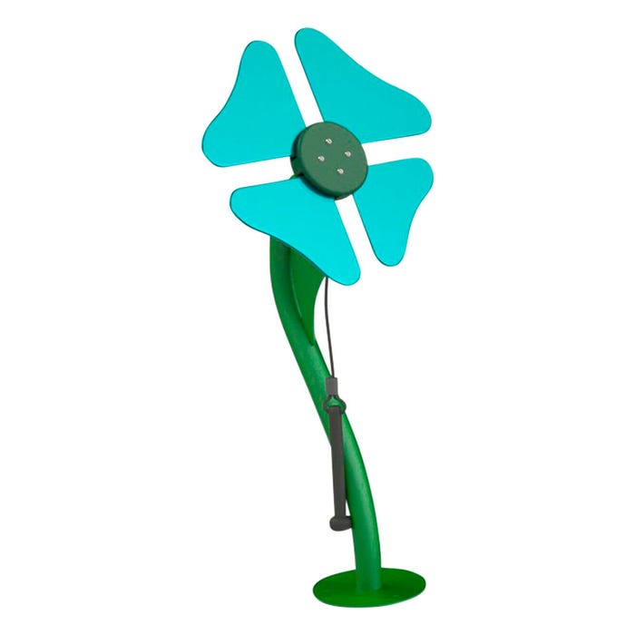 Freenotes Harmony Park Flower, Inground Mount, Turquoise, 37 x 75 x 15 inches