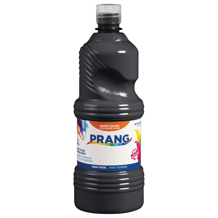 Prang Ready-to-Use Washable Tempera Paint, Quart, Black