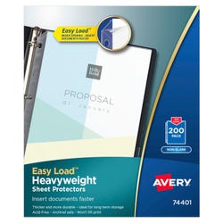 Avery Heavyweight Sheet Protectors, 8-1/2 x 11 Inches, Non-Glare, Pack of 200 2129952
