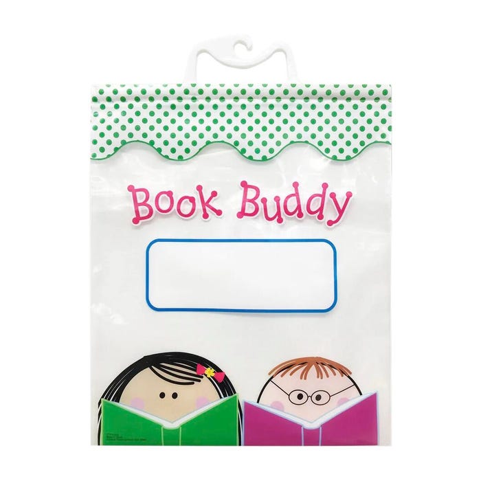 Creative Teaching Press Book Buddy Bags, 10-1/2 x 12-1/2 Inches, Pack of 6