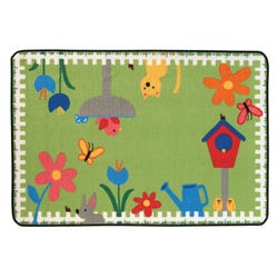 Carpets for Kids KID$Value Garden Time Carpet, 3 Feet x 4 Feet 6 Inches, Rectangle, Green 1457502