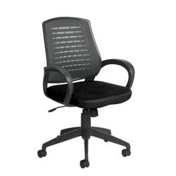 Offices To Go Executive Desk Chair, 22-1/2 x 22-1/2 x 37 Inches, Gray Mesh Back, Black Seat