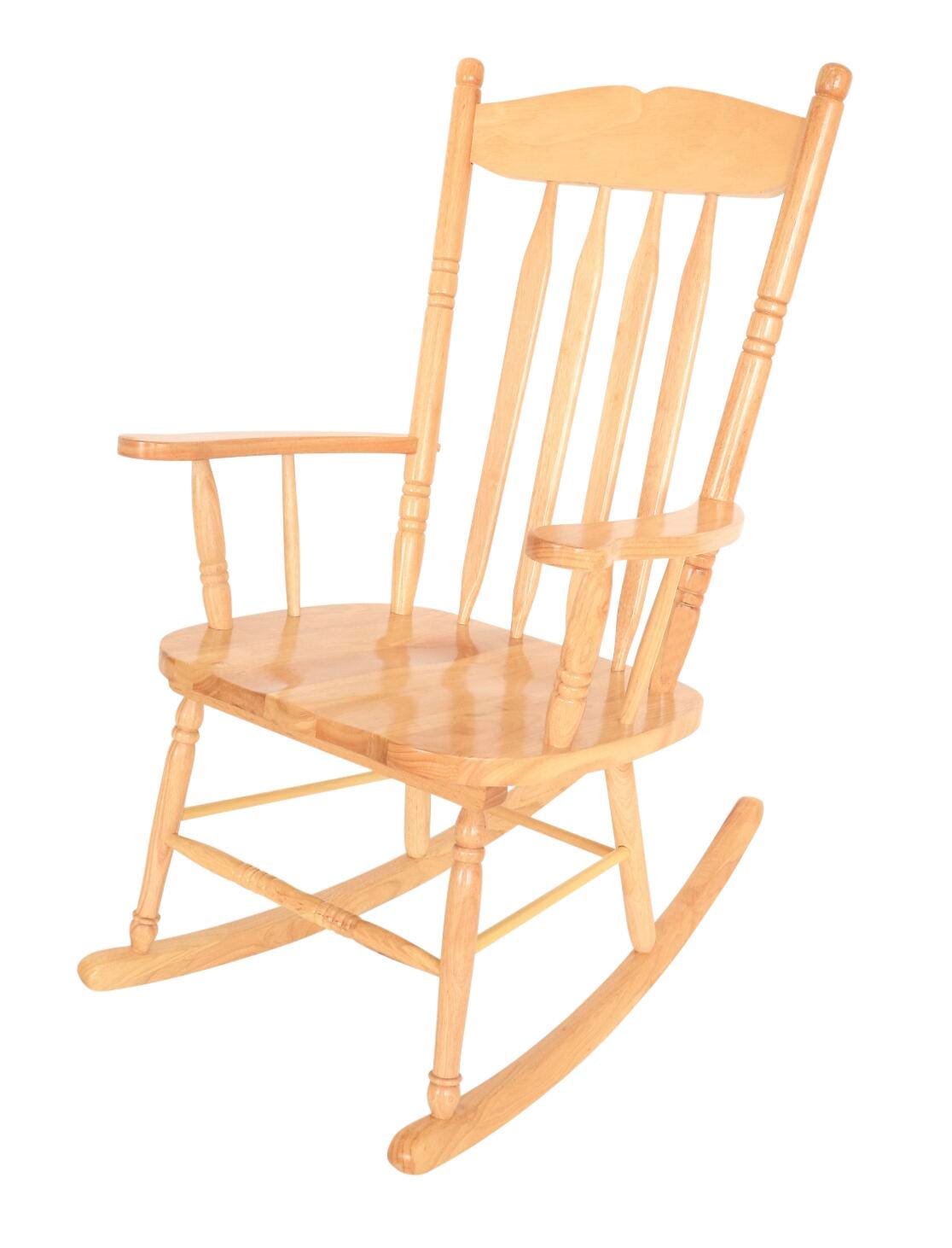 Whitney Brothers Rocking Chair, 16-Inch Seat, Hardwood, Clear Lacquer, 21 x 24 x 43 Inches, Item Number 1415423