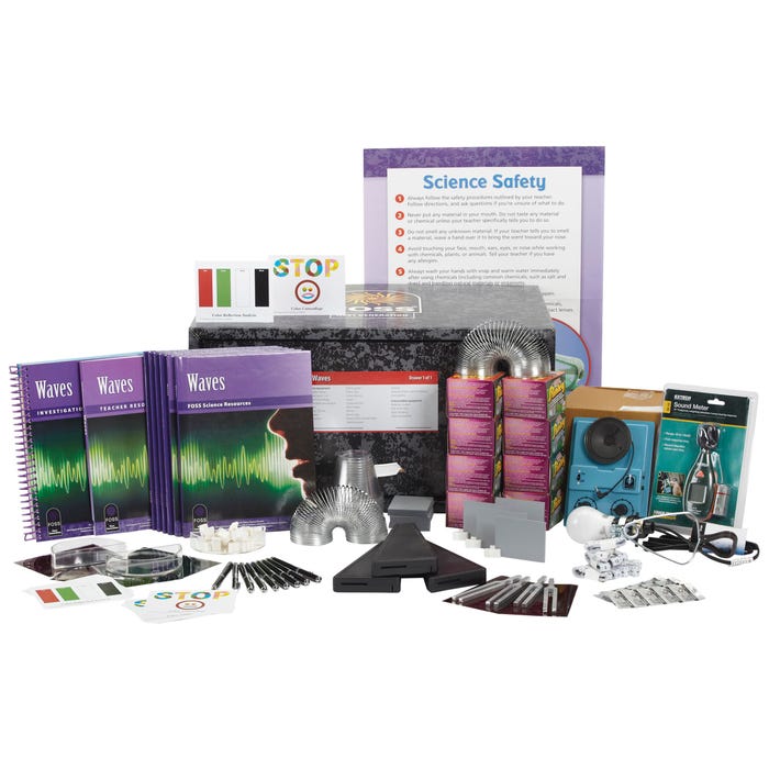 FOSS Next Generation Middle School Waves Complete Kit, Print and Digital Edition, with 160 Seats Digital Access