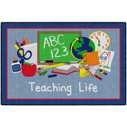 Flagship Carpets Teaching Life Carpet, Rectangle 4002438