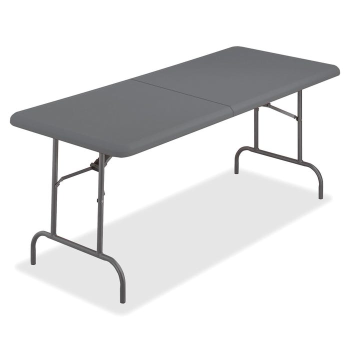 Iceberg IndestrucTable TOO Bifold Table, 30 x 60 Inches, Charcoal