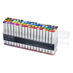 Copic Sketch Marker Set, 72 color basic set. 2134620