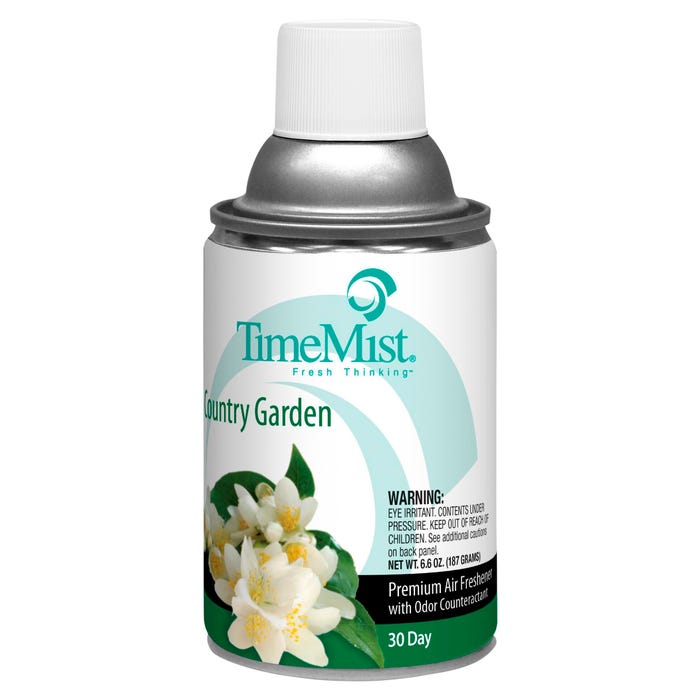 TimeMist Metered 30 Day Air Freshener Spray Refill, 6.6 Ounces, Country Garden Scent