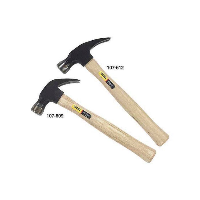 Stanley 13 Ounce Curved Claw Hammer, High Carbon Steel/Hickory Handle