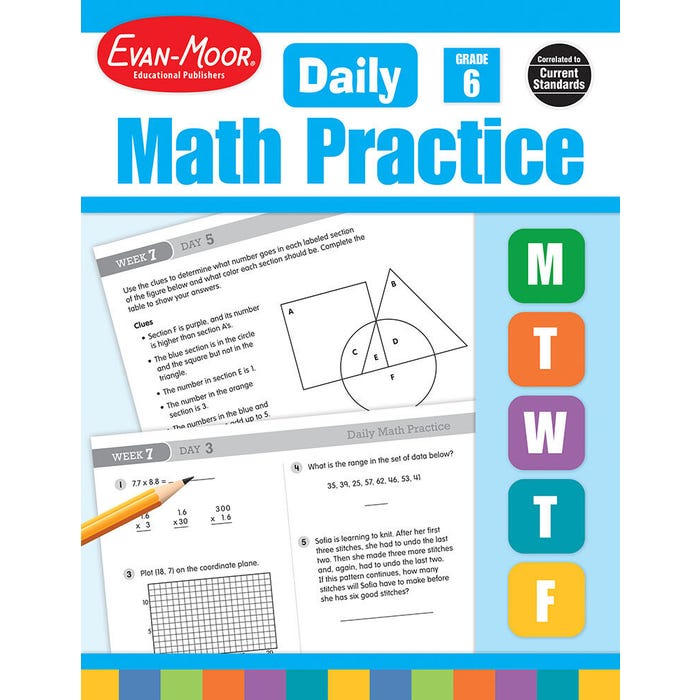 Evan-Moor Daily Math Practice, Grade 6