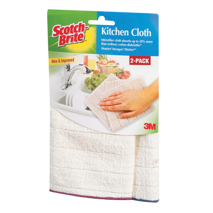 Scotch-Brite Microfiber Kitchen Cloth, Set of 2