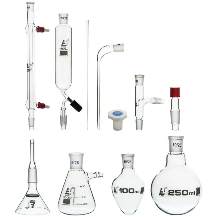 Eisco Labs Distillation and Organic Chemistry Kit, 9 Pieces