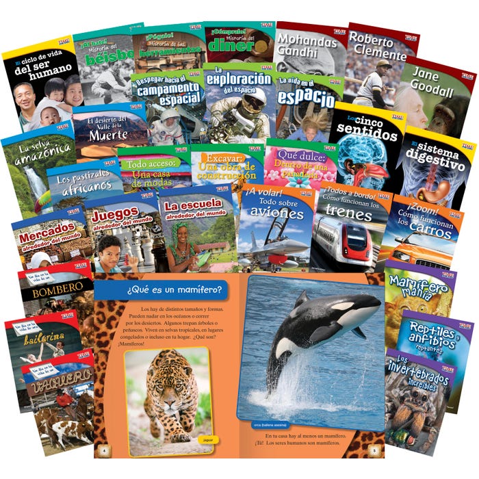 Teacher Created Materials TIME FOR KIDS Informational Text Readers Grade 3, Set of 30, Spanish
