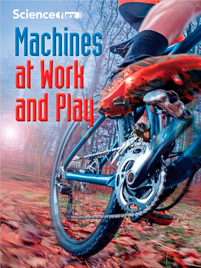 ScienceFLEX Machines at Work and Play, Blue Reader, Pack of 4, Item Number 2002023