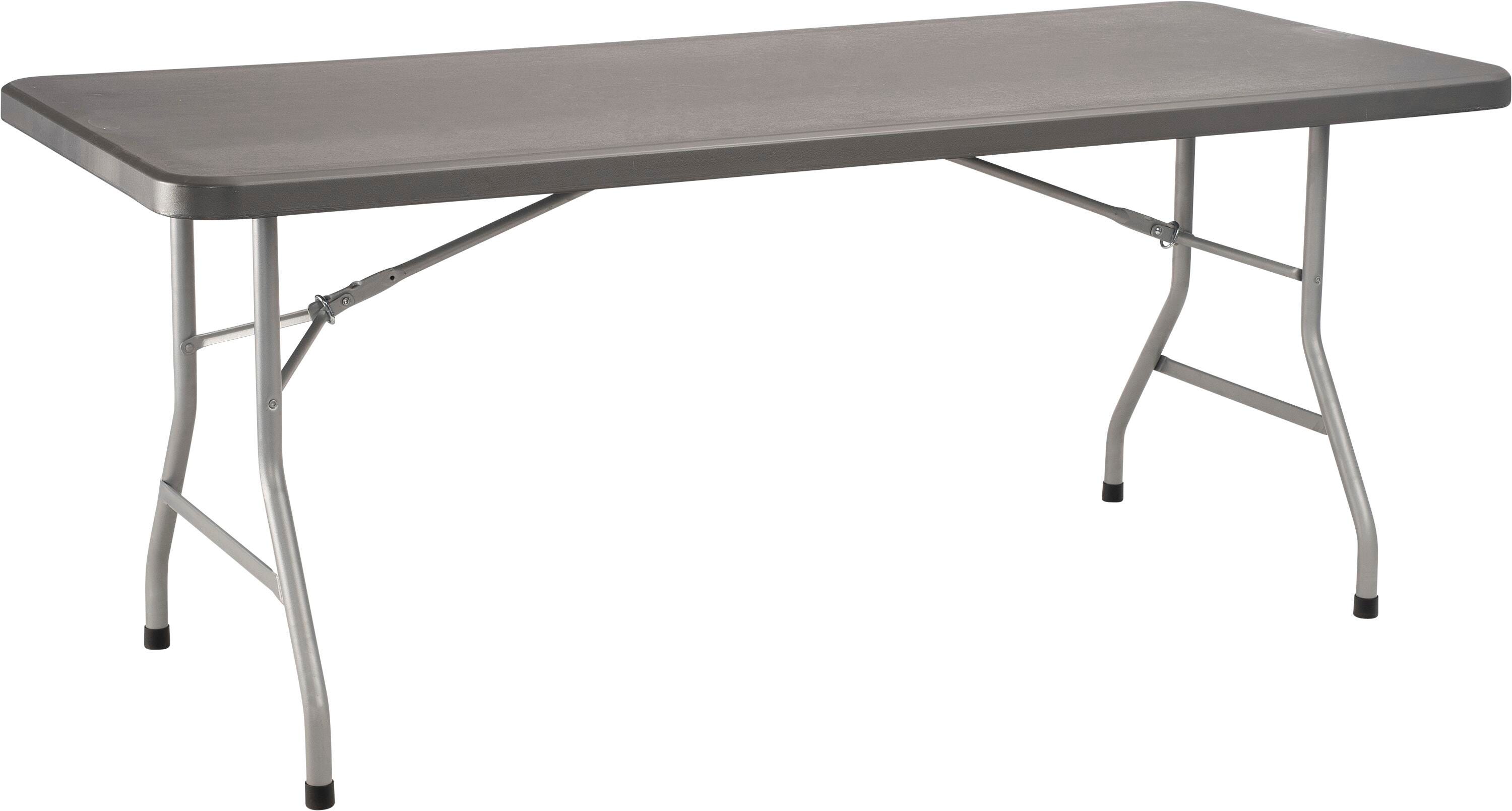 National Public Seating BT3000 Series Heavy Duty Folding Table, 72 x 30 x 29-1/2 Inches, Charcoal Slate 2103386