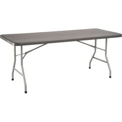 National Public Seating BT3000 Series Heavy Duty Folding Table, 72 x 30 x 29-1/2 Inches, Charcoal Slate 2103386