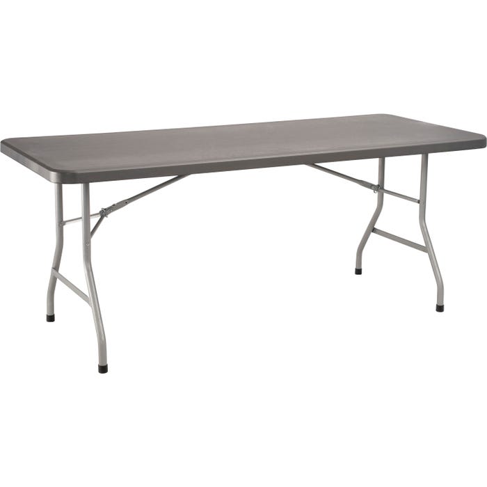 National Public Seating BT3000 Series Heavy Duty Folding Table, 72 x 30 x 29-1/2 Inches, Charcoal Slate
