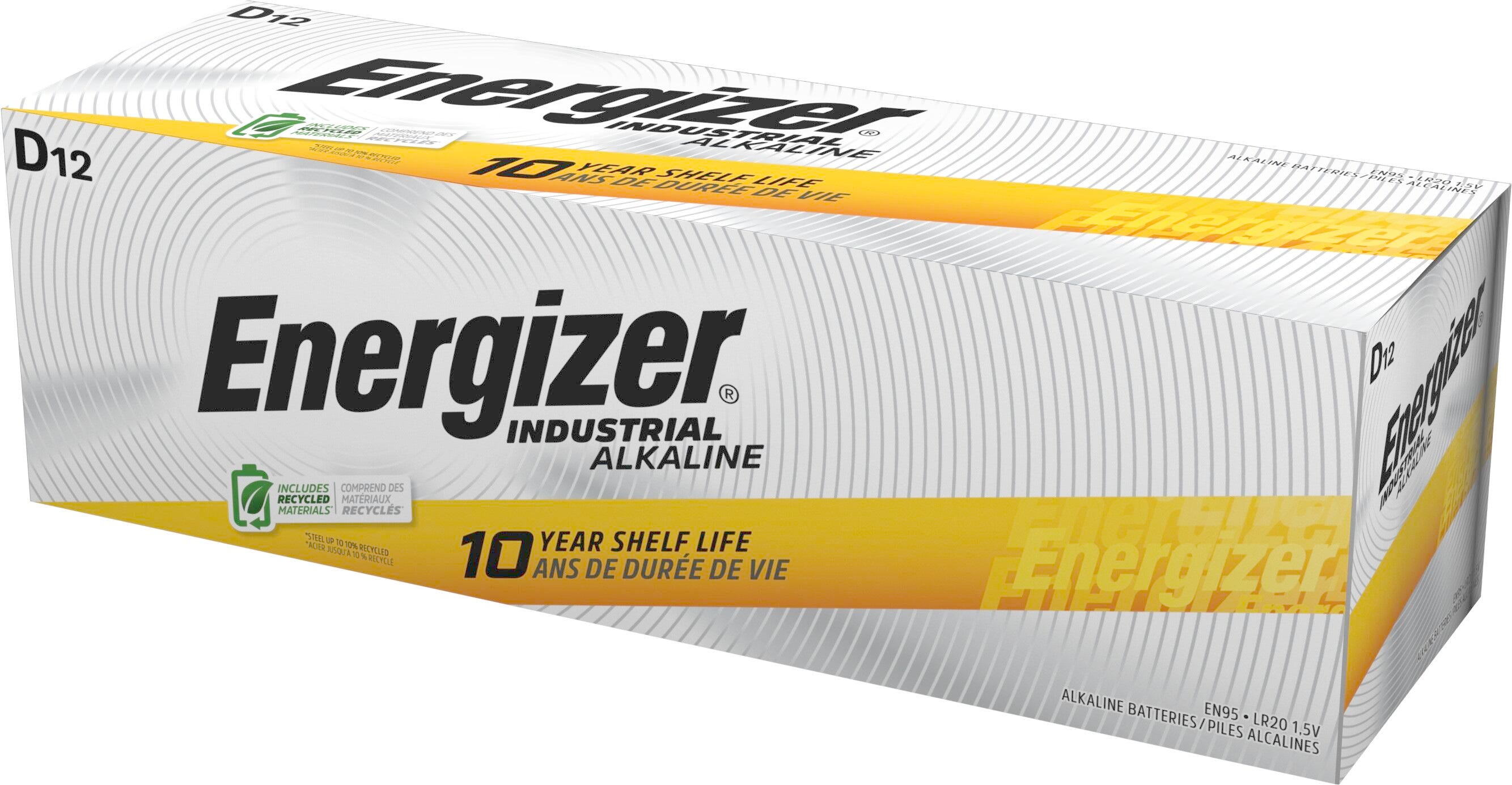 Energizer Industrial Alkaline D Batteries, Pack of 12 2161863